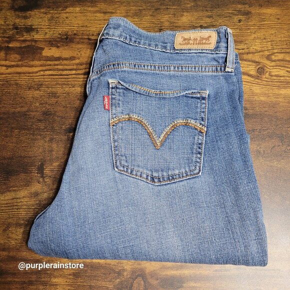 Levi's Jeans 4 S Bootcut 515 Mid Rise Medium Light Wash Stretch Denim Western - Picture 3 of 13